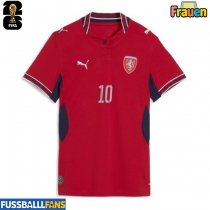 Tschechische Republik Patrik Schick #10 Heimtrikot Frauen EM 2024 Kurzarm